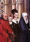 Hans Memling Canvas Paintings - The Presentation in the Temple [detail 1]
